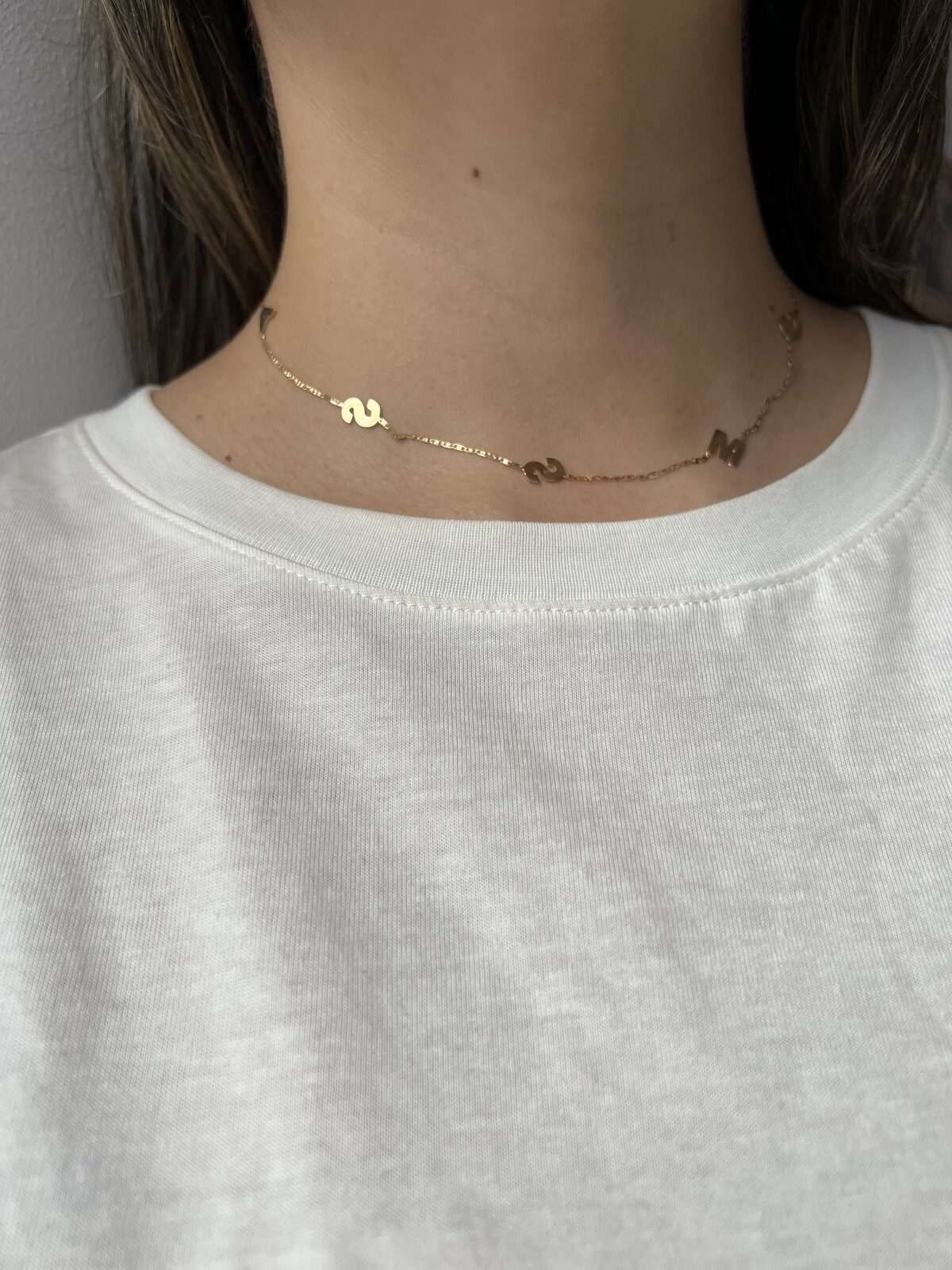 Cadena oro 18K con dijes personalizados